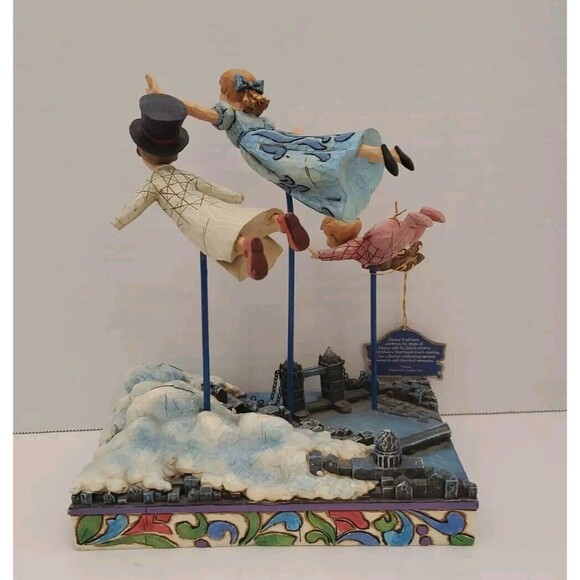 Disney Showcase Jim Shore Peter Pan Straight On Til Morning DAMAGE READ - Picture 13 of 14